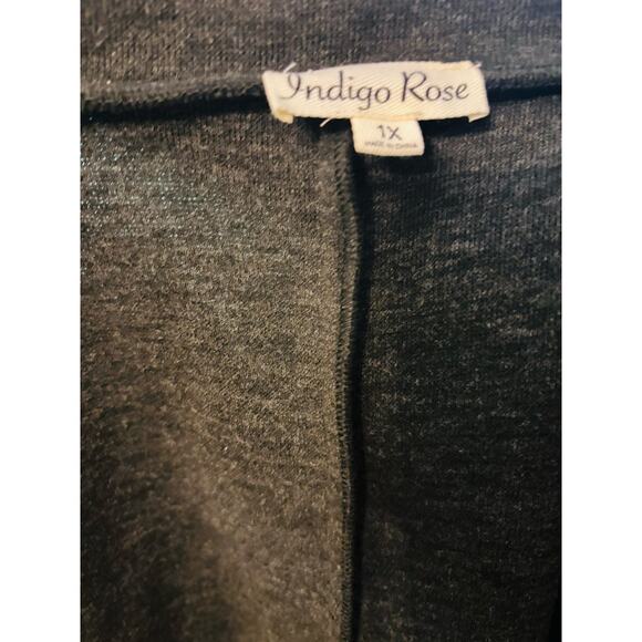 INDIGO ROSE Wrap Coat with Oversized Collar Fall or Winter - Picture 6 of 7